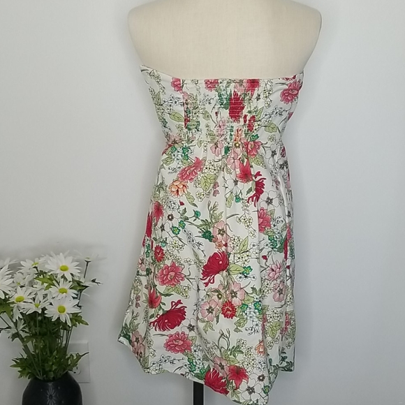 Old Navy Strapless Floral Dress Size 4 - Picture 4 of 13